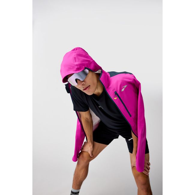 Brooks High Point Waterproof Jacket 2 – Geacă impermeabilă de alergare trail - Mov