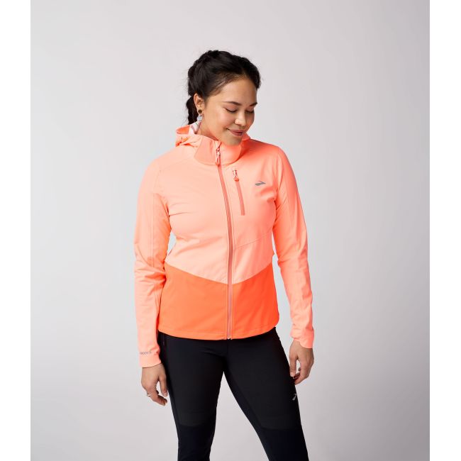 Brooks High Point Waterproof Jacket 2 W – Geacă impermeabilă de alergare trail - Roz