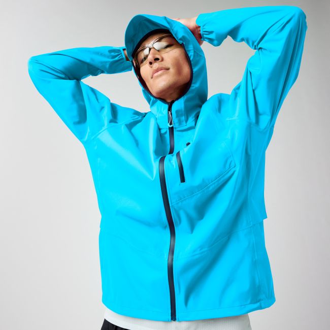 Brooks High Point Waterproof Jacket 2 – Geacă impermeabilă de alergare trail - Albastru