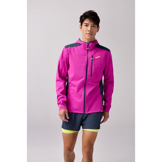 Brooks High Point Waterproof Jacket 2 – Geacă impermeabilă de alergare trail - Mov