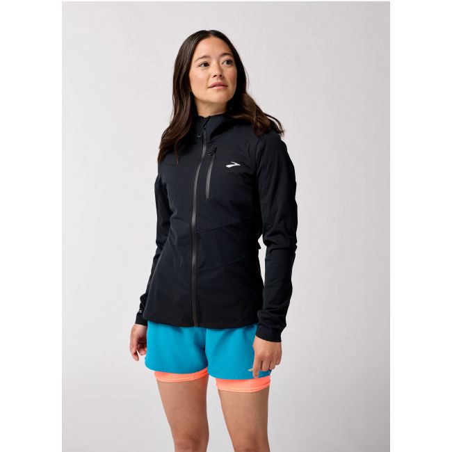 Brooks High Point Waterproof Jacket 2 W – Geacă impermeabilă de alergare trail - Negru