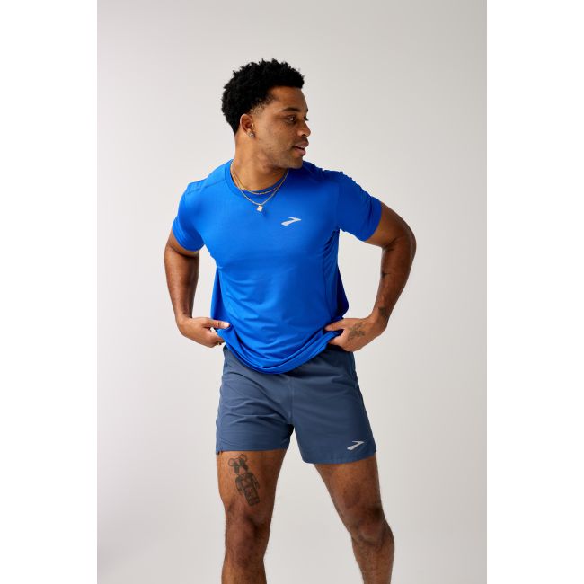 Brooks Atmosphere Short Sleeve 3.0 – Tricou de alergare ușor cu protecție UV - Albastru (448)
