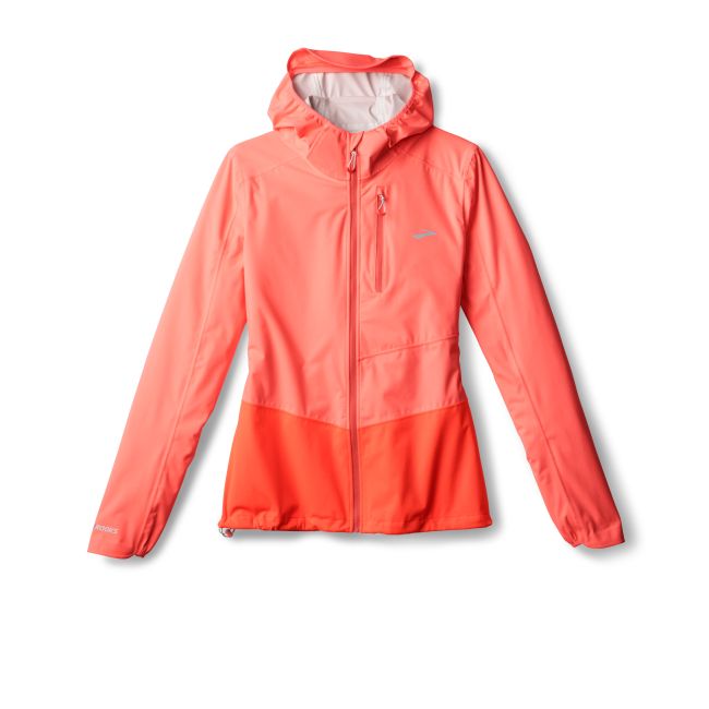 Brooks High Point Waterproof Jacket 2 W – Geacă impermeabilă de alergare trail - Roz