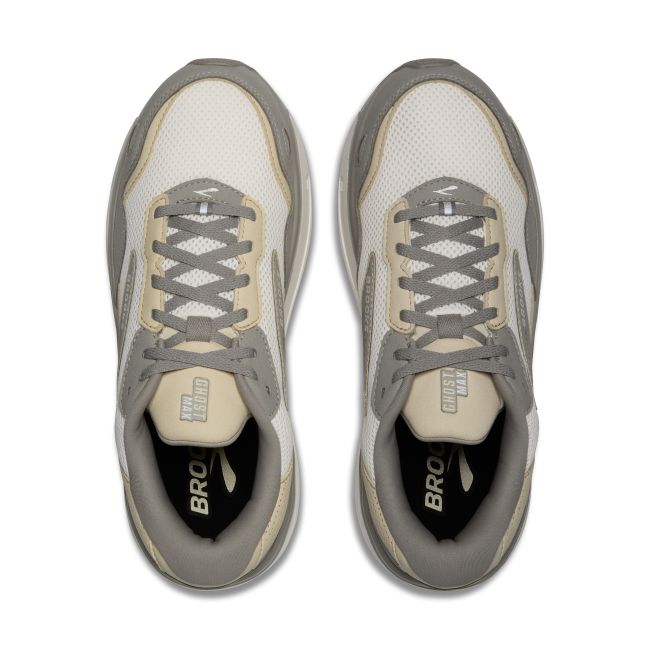 Brooks Ghost Max SE – Pantofi alergare cu amortizare înaltă, piele întoarsă - Verde