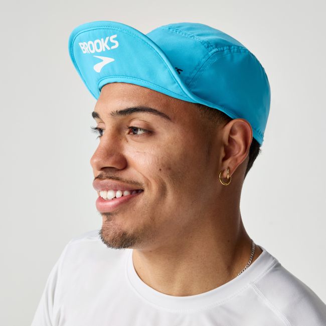 Brooks Lightweight Packable Hat 2.0 – Pălărie de alergare ușoară, pliabilă - Albastru