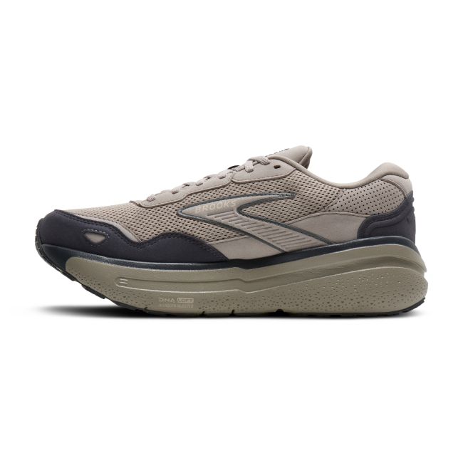 Brooks Ghost Max SE – Pantofi alergare cu amortizare înaltă, piele întoarsă - Maro