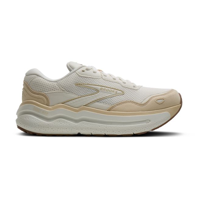 Brooks Ghost Max SE W – Pantofi alergare cu amortizare înaltă, piele întoarsă - Alb