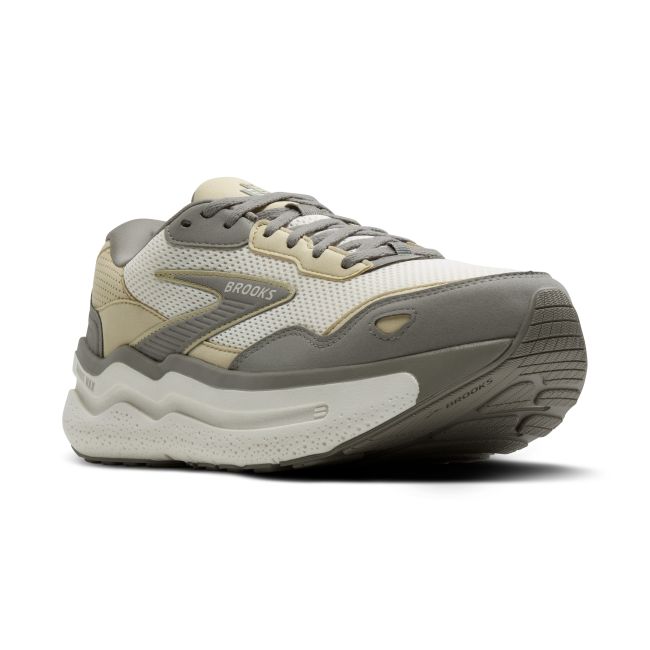 Brooks Ghost Max SE – Pantofi alergare cu amortizare înaltă, piele întoarsă - Verde