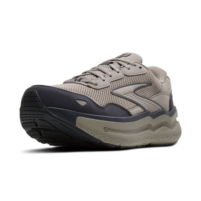Brooks Ghost Max SE – Pantofi alergare cu amortizare înaltă, piele întoarsă - Maro