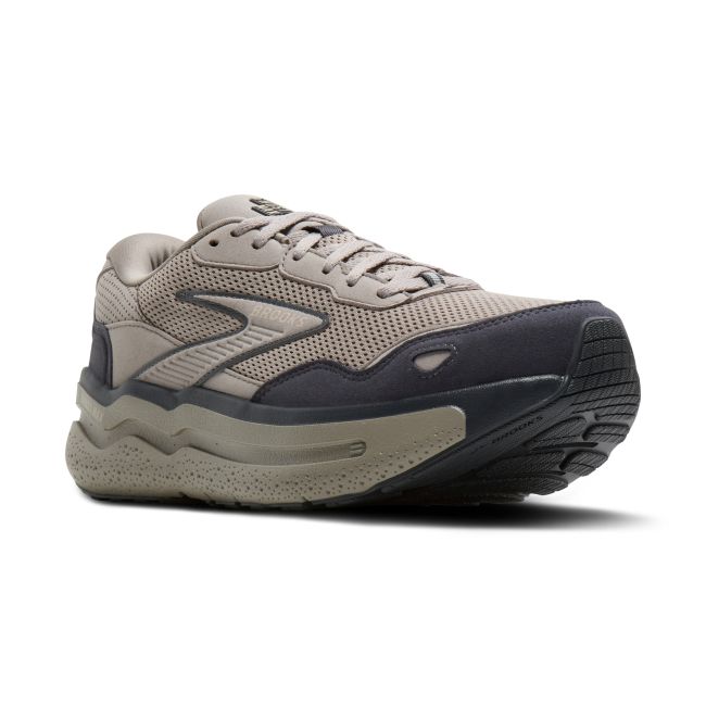 Brooks Ghost Max SE – Pantofi alergare cu amortizare înaltă, piele întoarsă - Maro