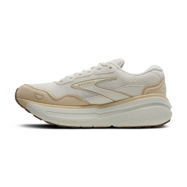Brooks Ghost Max SE W – Pantofi alergare cu amortizare înaltă, piele întoarsă - Alb