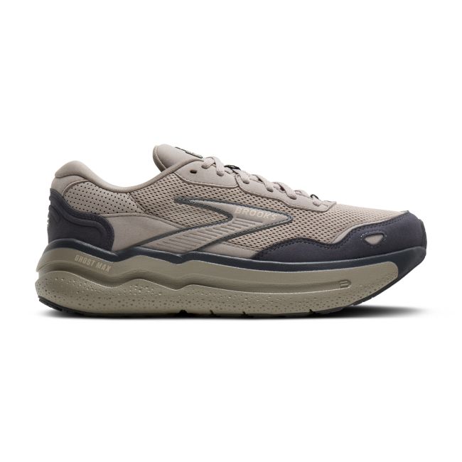 Brooks Ghost Max SE – Pantofi alergare cu amortizare înaltă, piele întoarsă - Maro