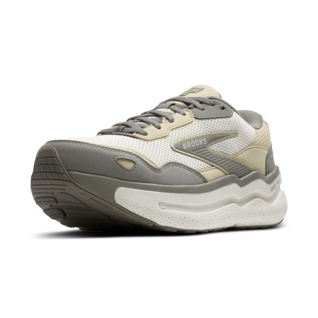 Brooks Ghost Max SE – Pantofi alergare cu amortizare înaltă, piele întoarsă - Verde