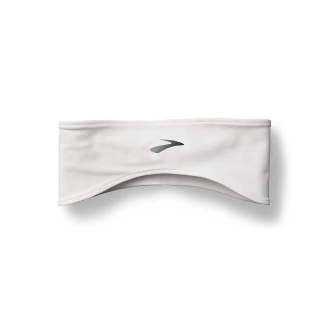 Brooks Luxe Thermal Headband – Bentiță termică de alergare - Alb