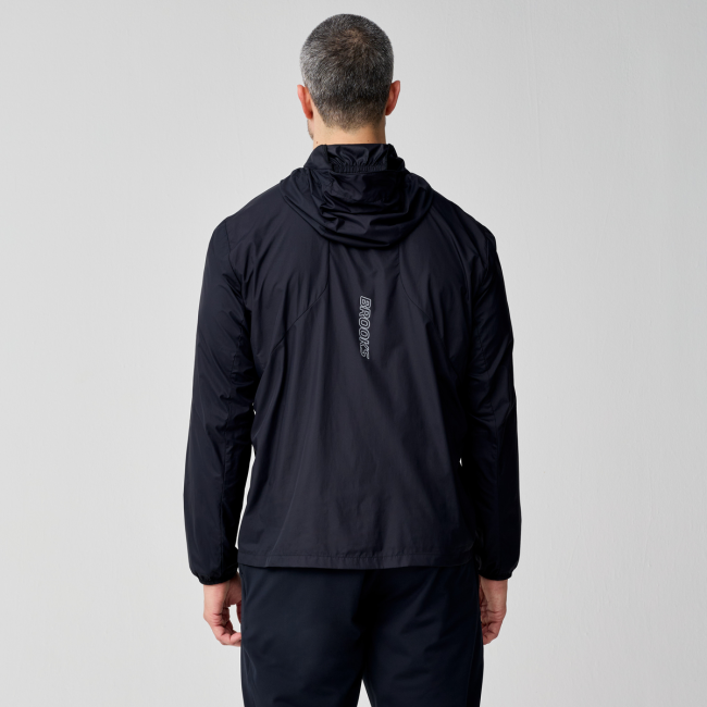 Brooks Canopy Packable Jacket – Geacă de alergare pliabilă - Negru
