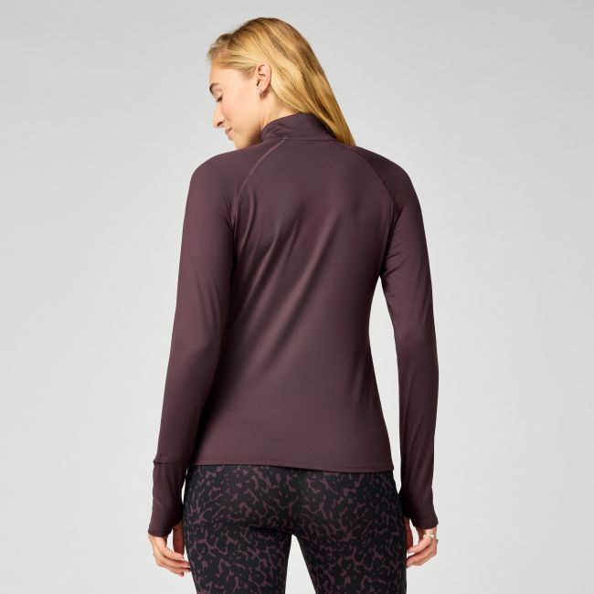 Brooks Dash 1/2 Zip 3.0 W – Bluză de alergare cu fermoar scurt - Maro