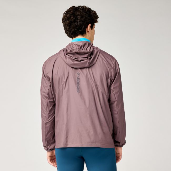 Brooks Canopy Packable Jacket – Geacă de alergare pliabilă - Maro