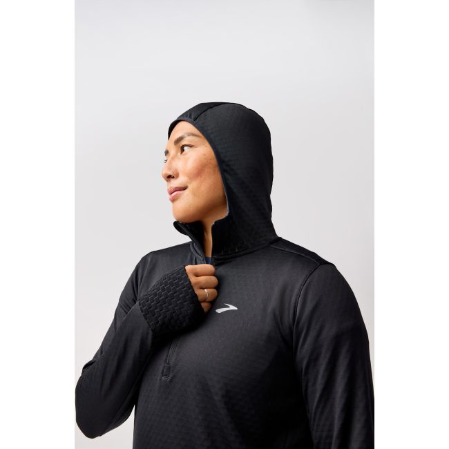 Brooks Notch Thermal Hoodie 3.0 W – Hanorac termic de alergare - Negru