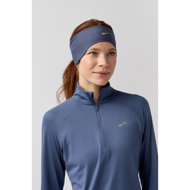 Brooks Luxe Thermal Headband – Bentiță termică de alergare - Gri