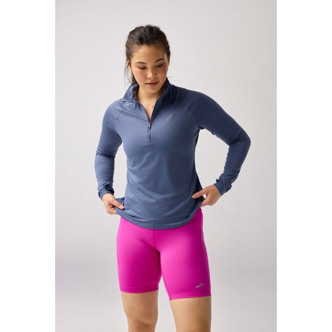Brooks Dash 1/2 Zip 3.0 W – Bluză de alergare cu fermoar scurt - Albastru