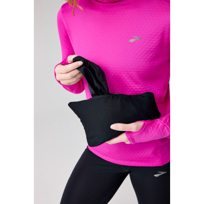 Brooks Canopy Packable Jacket W – Geacă de alergare pliabilă - Negru