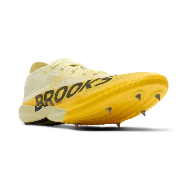 Brooks Hyperion Elite MD 2 – Pantofi cu cuie pentru pistă, semifond - Galben