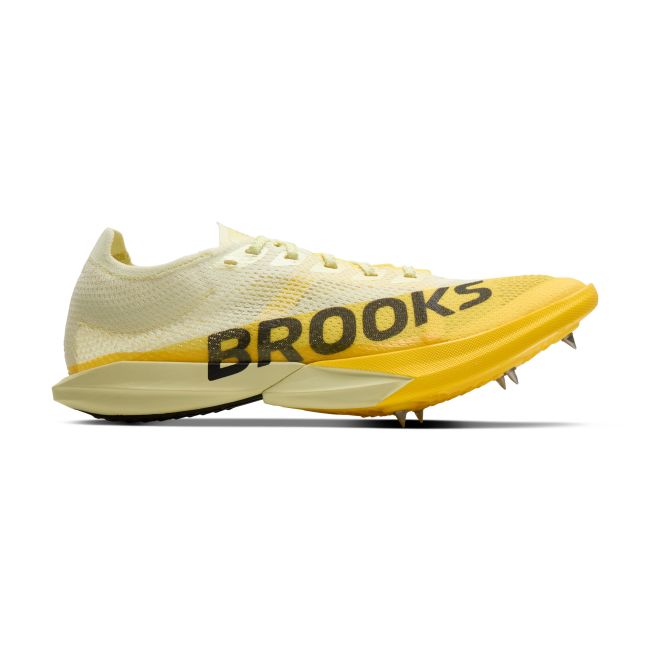 Brooks Hyperion Elite MD 2 – Pantofi cu cuie pentru pistă, semifond - Galben