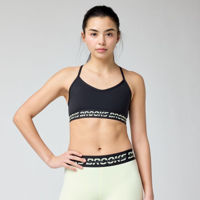 Brooks PR Elite Bra W – Bustieră sport cu susținere ușoară - Negru