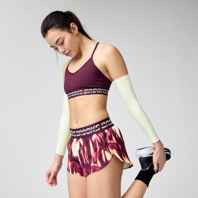 Brooks PR Elite Split Short W – Pantaloni scurți de concurs cu șliț - Mov