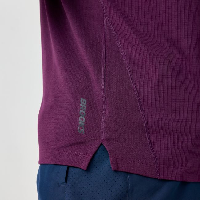 Brooks Dash Short Sleeve – Tricou de alergare - Mov