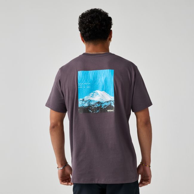 Brooks Graphic Short Sleeve – Tricou sport cu imprimeu - Mov
