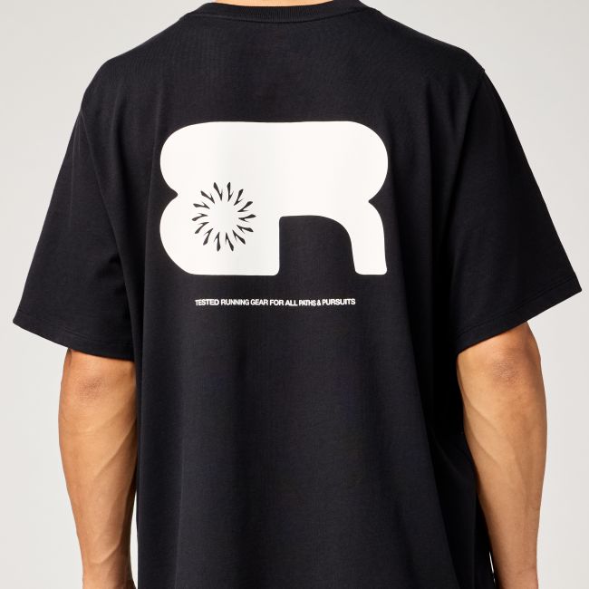 Brooks Movement Heavyweight Tee – Tricou din bumbac gros - Negru