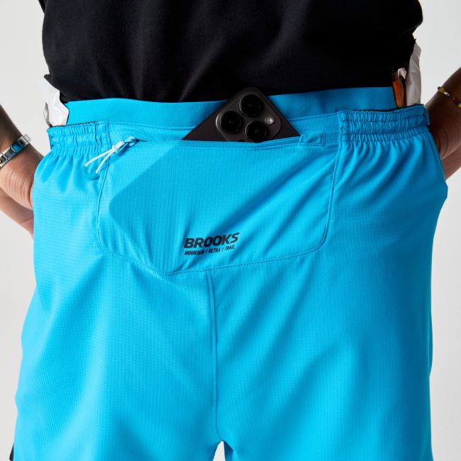 Brooks Cascadia Short – Pantaloni scurți de alergare trail - Albastru (473)