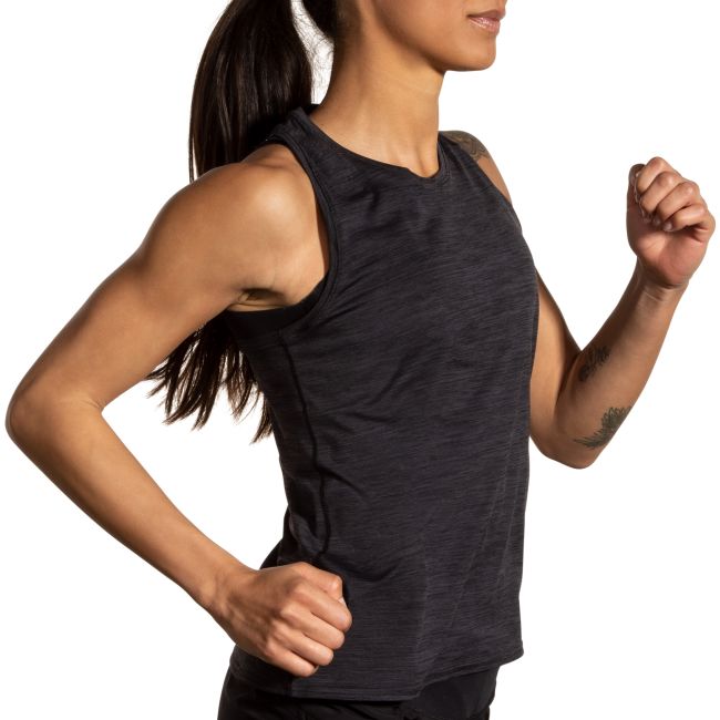 Brooks Luxe Tank W – Maiou de alergare foarte moale - Negru