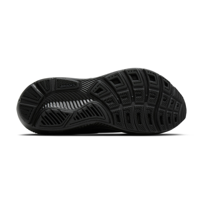 Brooks Ghost 18 Wide 2E – Pantofi alergare cu amortizare moale, calapod lat - Negru