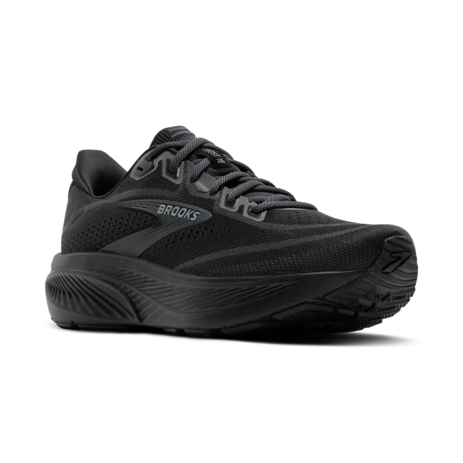 Brooks Ghost 18 Wide 2E – Pantofi alergare cu amortizare moale, calapod lat - Negru