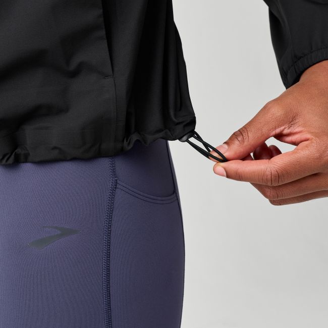 Brooks Canopy Waterproof Jacket W – Geacă impermeabilă de alergare - Negru
