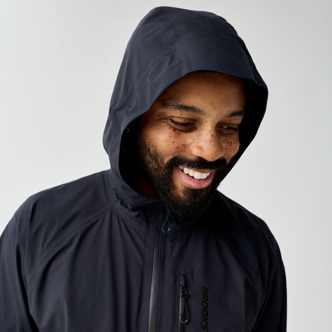 Brooks Canopy Waterproof Jacket – Geacă impermeabilă de alergare - Negru