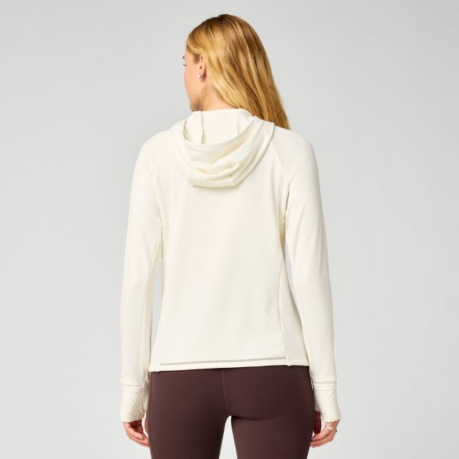 Brooks Momentum Thermal Hoodie W – Hanorac termic de alergare - Alb