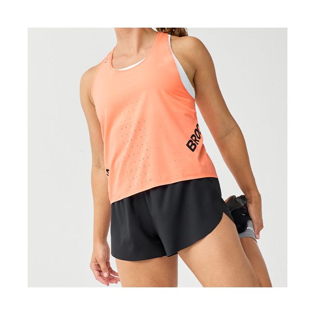 Brooks Hyperion Elite Singlet W – Maiou de concurs - Portocaliu
