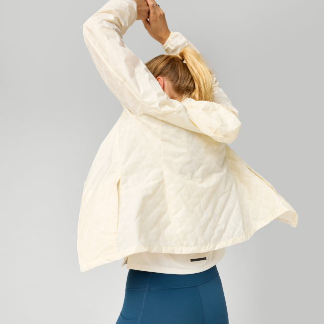 Brooks Canopy Reflective Jacket W – Geacă de alergare reflectorizantă - Alb