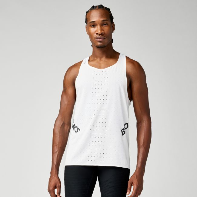 Brooks Hyperion Singlet – Maiou de concurs - Alb