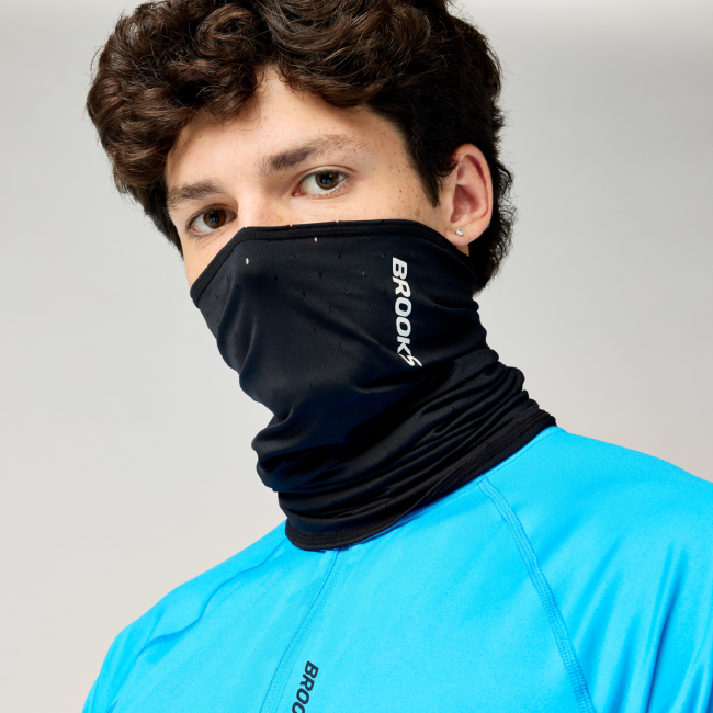 Brooks Dash Neck Gaiter – Fular tubular de alergare - Negru