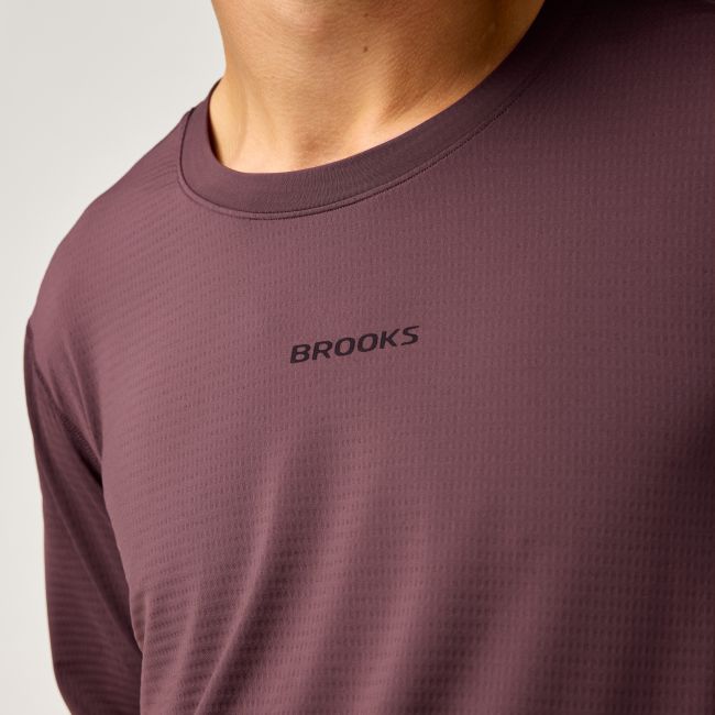 Brooks Movement Long Sleeve – Bluză de alergare cu mânecă lungă - Maro