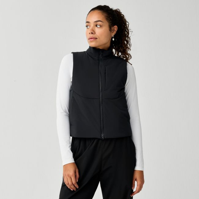 Brooks Movement Insulated Crop Vest W – Vestă scurtă izolată - Negru