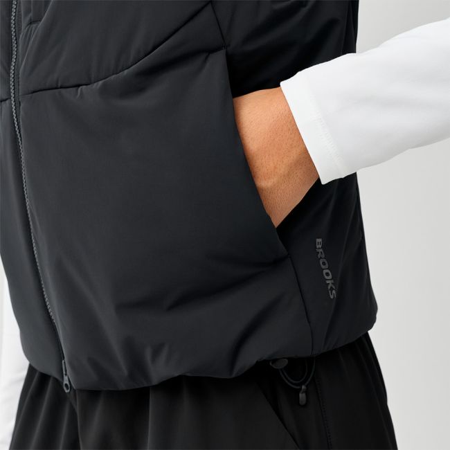 Brooks Movement Insulated Crop Vest W – Vestă scurtă izolată - Negru