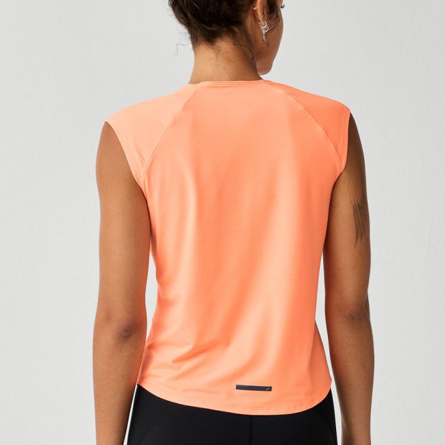 Brooks Dash Cooling Short Sleeve W – Tricou de alergare răcoros - Portocaliu