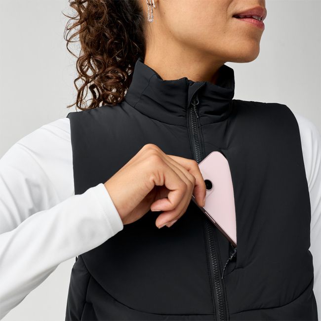 Brooks Movement Insulated Crop Vest W – Vestă scurtă izolată - Negru