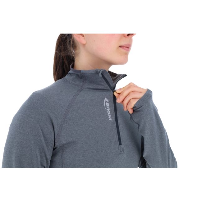 INOV8 Active HZ Midlayer W – Bluză de alergare cu fermoar scurt - Gri