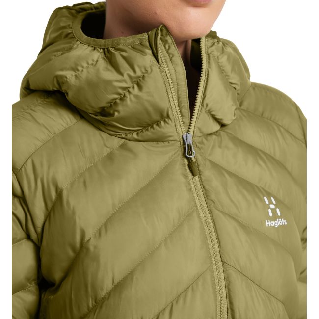 Haglöfs Särna Mimic Hood W – Geacă izolată Mimic cu glugă - Verde Olive Green